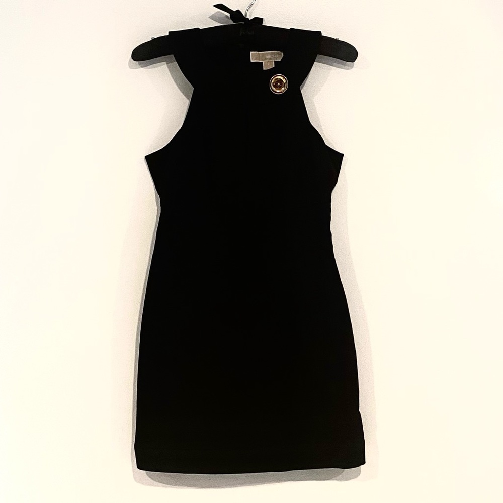 Michael Kors Black Button Dress